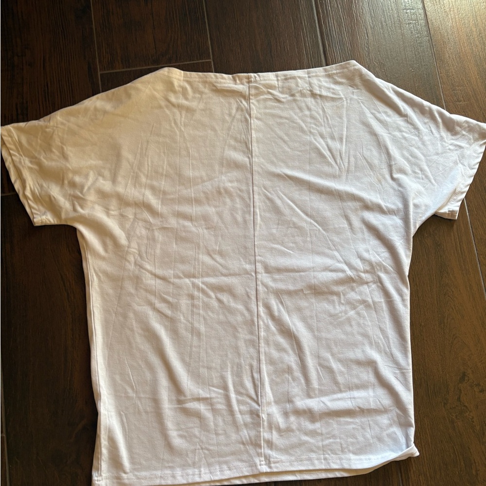 White Short Sleeve Top